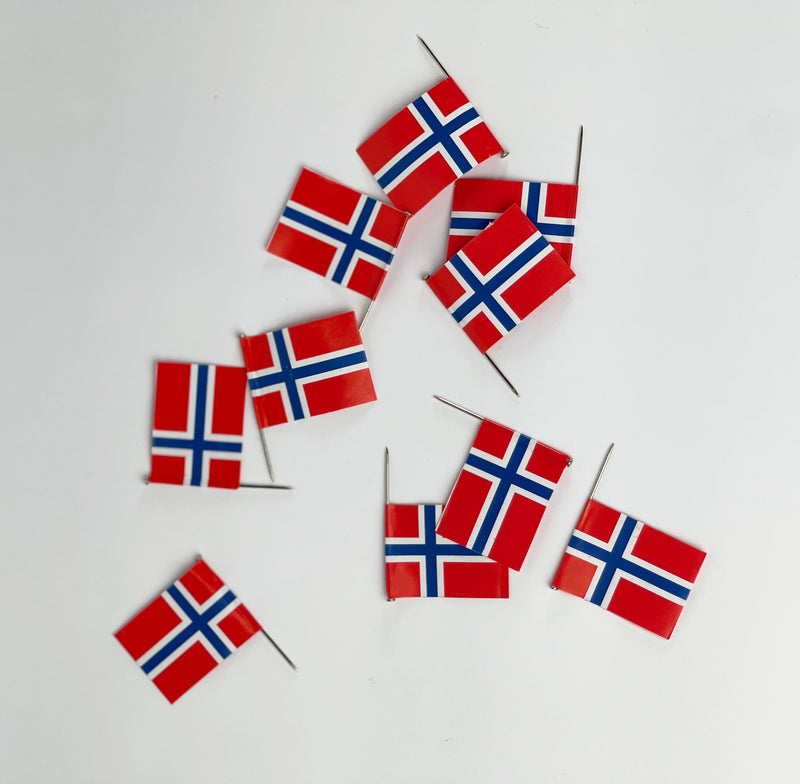 Norske flagg 10 stk